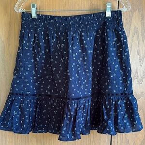 Madewell small Blue and White flower Skirt